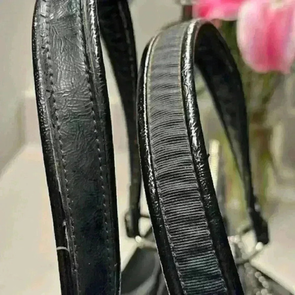 COACH F20026 Black Poppy Daisy Signature Tote - Picture 13 of 14